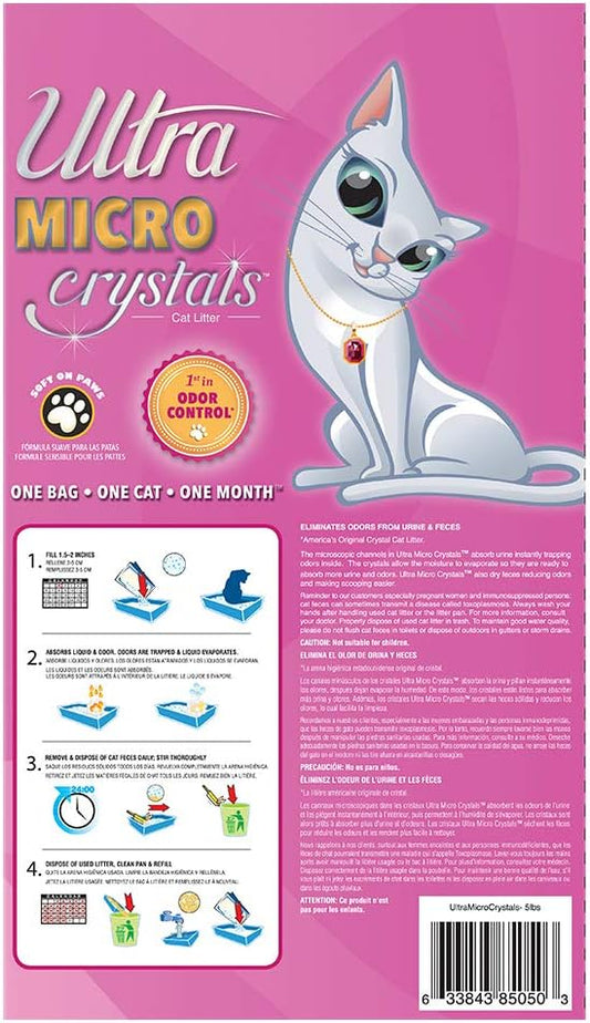 Ultra Micro Crystals Cat Litter 5 pounds (Pack of 2)