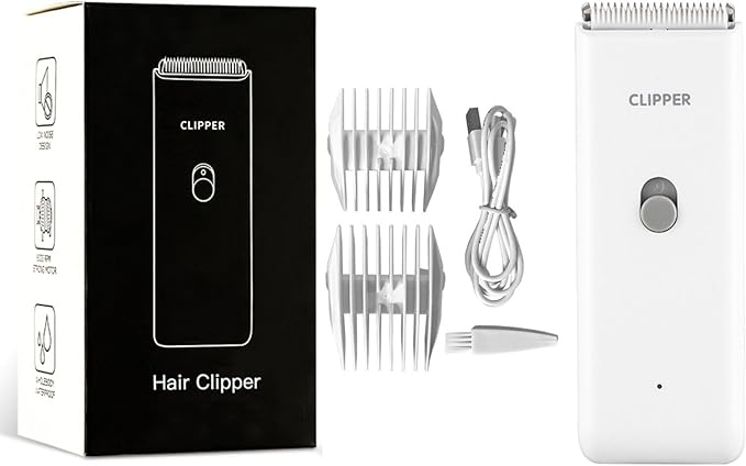 Tileon Dog Clippers,Quiet Washable USB Rechargeable Cordless Dog Grooming Kit,Electric Pets Hair Trimmers Shaver Shears for Dogs and Cats White