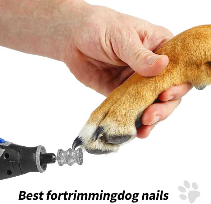 ZQZQMG Dog Nail polishing Machine Drill bit, Automatic Nail Grinder, Dog Nail Grinding Tool Accessories, pet Nail polishing Machine Accessories, 1/10 inch Small and Medium-Sized Dog Nail Clippers