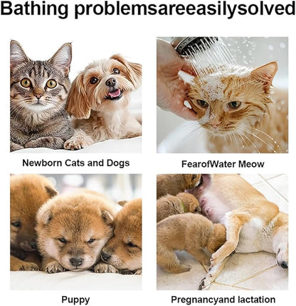 WBLITUF Pet CleaningGlove Wipes for Dogs & Cats, No-Rinse Grooming Wipes, Hypoallergenic Deodorizing Disposable Bathing Wipes,Extra Thick,Perfect for Pet Dry Cleaning,Daily Care and Travel,20 pcs