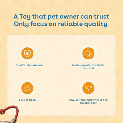 NatureTails Interactive Cat Toys for Indoor Cats,The 3rd Generation Agile Moving Cat Ball with Elastic Mesh Tail,Automatic Kitten Toys for Bored Indoor Adult Cats,Motion Activated (Blue)
