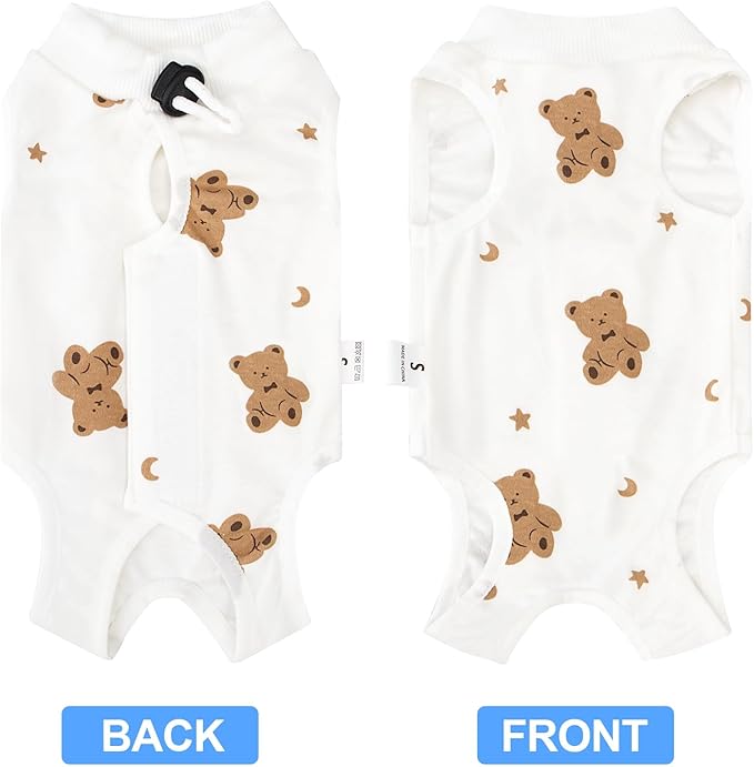 Coppthinktu Cat Recovery Suit Female, Breathable Cat Onesie After Surgery Female for Abdominal Wounds or Skin Diseases, Surgery Recovery Suit Kitten Onesie After Spay Wear Anti Licking
