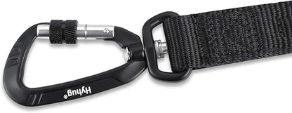 Hyhug Short Dog Leash Heavy Duty Nylon with Comfortable Padded Handle, Durable Training Pet Leashes for Small Medium Large Dogs(24 Inches, Black)