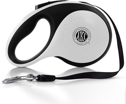 American Kennel Club Retractable Dog Leash, 16.4ft, Tangle-Free, Ergonomic Grip, One-Hand Brake, for Medium & Large Dogs up to 110 lbs
