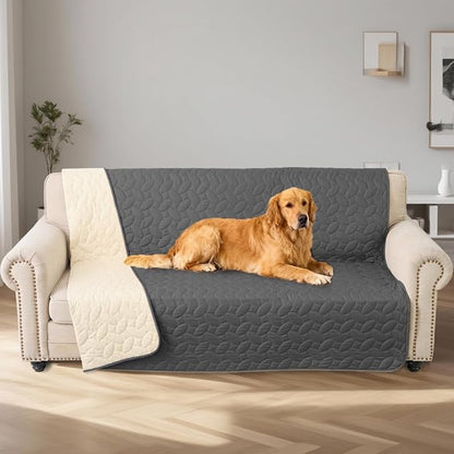 Ameritex Waterproof Pet Bed Cover Anti-Slip Dog Bed Blanket for Sofa and Furniture Waterproof New Pattern Design (Darkgrey, 30x53 Inch (Pack of 1))