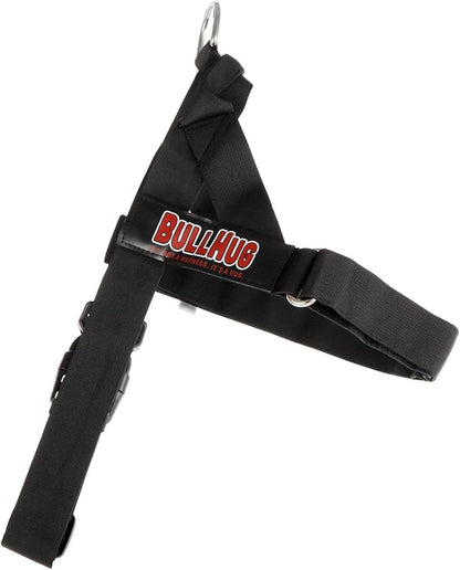 BULLHUG Adjustable Dog Harness– No Pull, No Choke – for English Bulldogs, French Bulldogs, Pugs & Broad-Chested Breeds – Easy, Safe Walks (Black, Small)