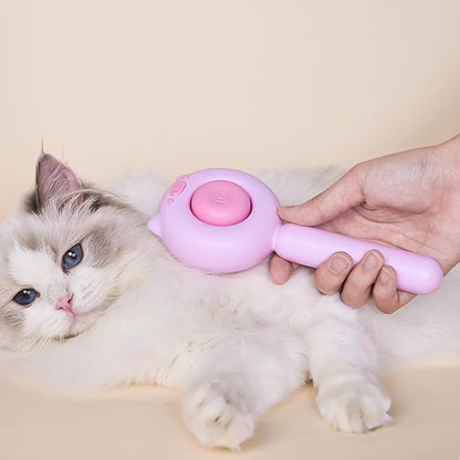 VIOJOJO Cat Brush Dog brushes with Release Button for Shedding Grooming, fit for Long or Medium Haired Cats, Lightweight Skin Friendly Pet Brush Hair Removal Comb Brushes for Kitten