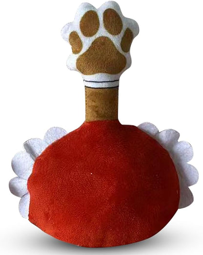 Chomp Haus Chewy XIII – Luxurious Plush Dog Toy with Squeaker, Premium Fabric, Embroidered Details, Designer-Inspired Chew Toy, Fun Gift for Small to Medium Dogs & Dog Lovers