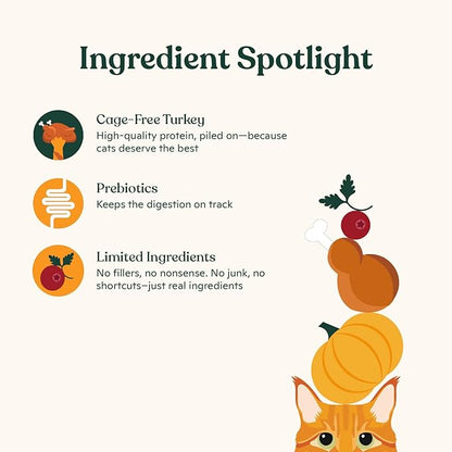 Made by Nacho Bone Broth Cat Food Topper for Hydration and Picky Eaters - Add Protein and Flavor to Your Dry Cat Food – Supports Optimal Nutrition, Digestion, Skin & Coat 11 oz. (Pack of 4), Turkey