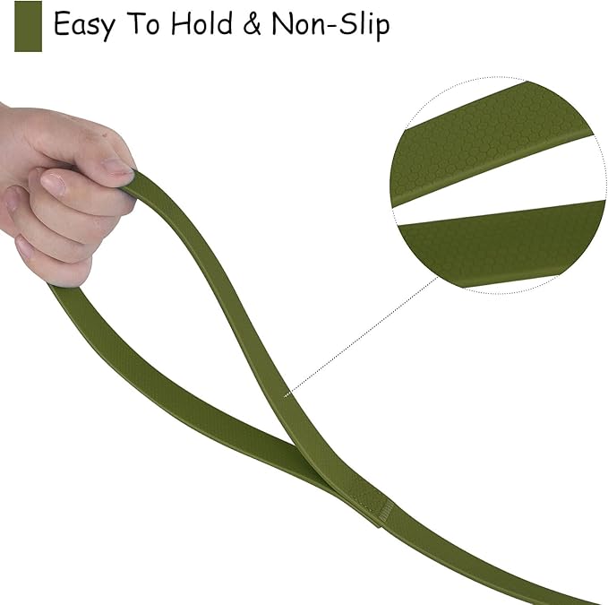 Wolfone 6m Dark Green Heavy Duty Robust Training Dog Leash with Anti-Slip Handle，Waterproof Long Dog Leash for Outdoor Activities