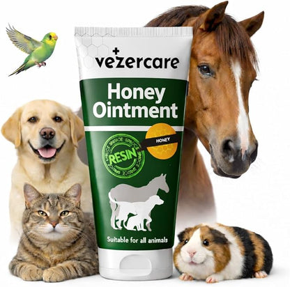 Resin & Honey Wound Care Ointment – Dog Paw Balm – Natural Alternative to Manuka Honey for Hot Spots, Itchy Skin & Cuts. Dogs, Horses, Cat Paw Ointment Safe to Lick & Steroid-Free 1.7oz