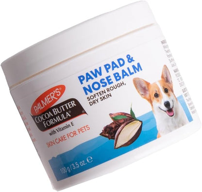 Palmer’s for Pets Cocoa Butter Paw Pad and Nose Balm for Dogs, Fragrance Free Dog Skin Soother with Vitamin E for Dry Paws and Noses, Plant Based Formula, 3.5 Oz