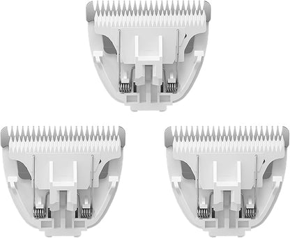 Tawiijou Replaceable Pet Dog Grooming Ceramic Blades, 3 Pack Detachable Pet Clipper Blade for Dogs & Cats
