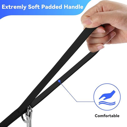 Waterproof Long Leash for Dogs Training 16FT/30FT/50FT, Long Dog Leash Heavy Duty Lead for Large Medium Small Dogs Outside Walking, Playing, Camping, or Yard(Black 50FT)