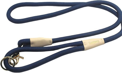 Lobster Snap Pet Leash 5FT, Special Strong Nylon Rope Dog Leash, Solid Color Rope Dog Lead for All Breed (Navy Blue, 5ft*10mm