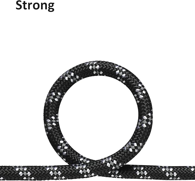 Long Dog Leash for Dog Training 20FT, Heavy Duty Dog Lead for Large Medium Small Dogs Outside Walking, Playing, Camping, or Yard, Black
