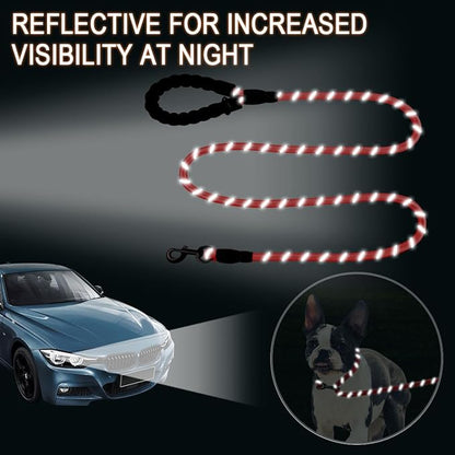 BARKBAY Dog Leashes for Large Dogs Heavy Duty Dog Leash 4/5/6 FT with Comfortable Padded Handle and Highly Reflective Threads for Medium Large Dogs Walking Training Running (6FT-1/2'',Red)