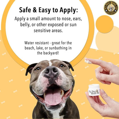 Moisturizing Sun Protection Balm for Dogs Noses - Protect Your Dog from Harmful UVA/UVB Rays (2.75oz)