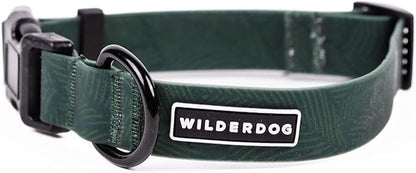 Wilderdog Waterproof Dog Collar - Repels Water & Dirt - Medium 13"-18" - Cedar