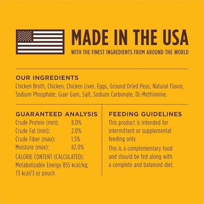 Instinct Healthy Cravings Grain Free Real Chicken Recipe Natural Wet Cat Food Topper by Nature's Variety, 3 Ounce (Pack of 24)