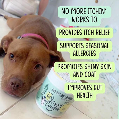 Dog Allergy Relief Chews for Itchy Skin - Stop Paw Licking, Itchy Ears, Support Seasonal Allergy - with Probiotics and Salmon Oil - 120 Count - Bacon Flavor