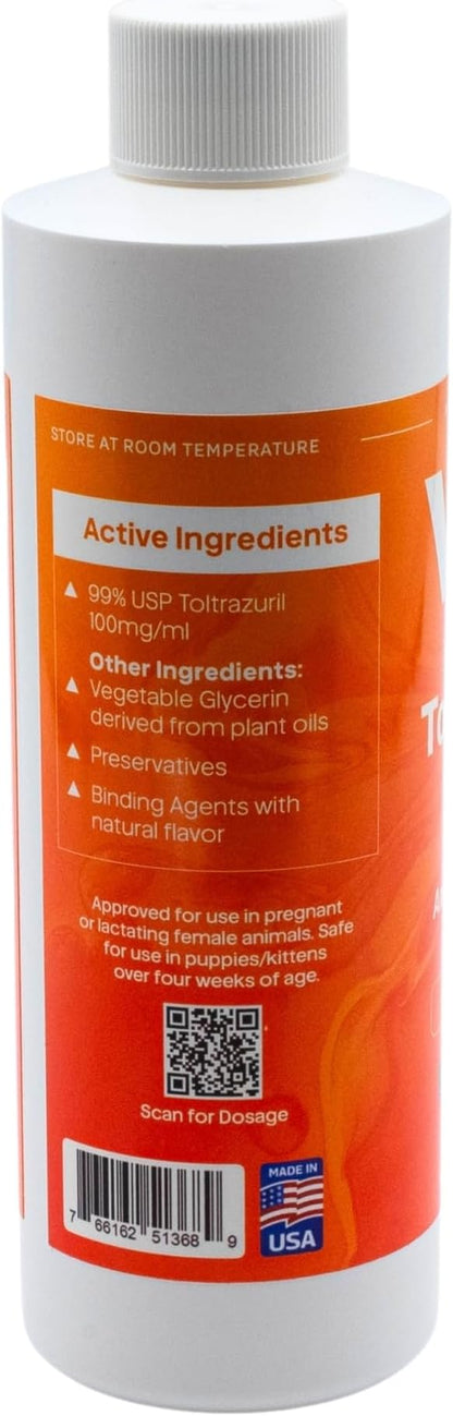 ToltraMax Toltrazuril 10.0% for Horses, Dogs, Cats, 240mL/8 Ounce, for Non-Food Chain Animals, Alfalfa
