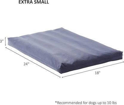 Happy Hounds Cooper Deluxe Reversible Crate Pad - Extra Small - Denim