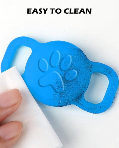 Dynmeow Dog Cat Collar Holder Compatible with Airtag, Anti-Lost Silcione Holder for 3/8 and 5/8 Inch Wide Collars, Blue, S(1 Pack)