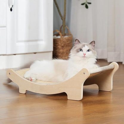 UUig Cat Scratcher Sisal Cat Scratching Bed 19.6 inches Cat Scratch Chair Hammock Lounge Cat Scratcher for Indoor Cats Scratching Post Lounger