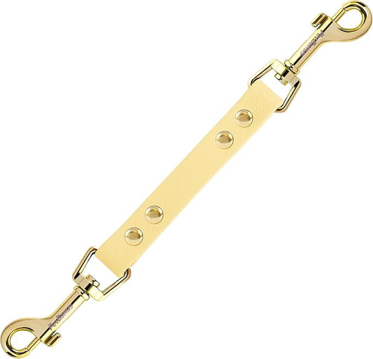 PetBonus Dog Collar Safety Clip, Waterproof Backup Safety Strap for Dog Harness to Prong Collar, Odor Proof Double Ended Clasp Leash Connector for Training Walking (Sand)