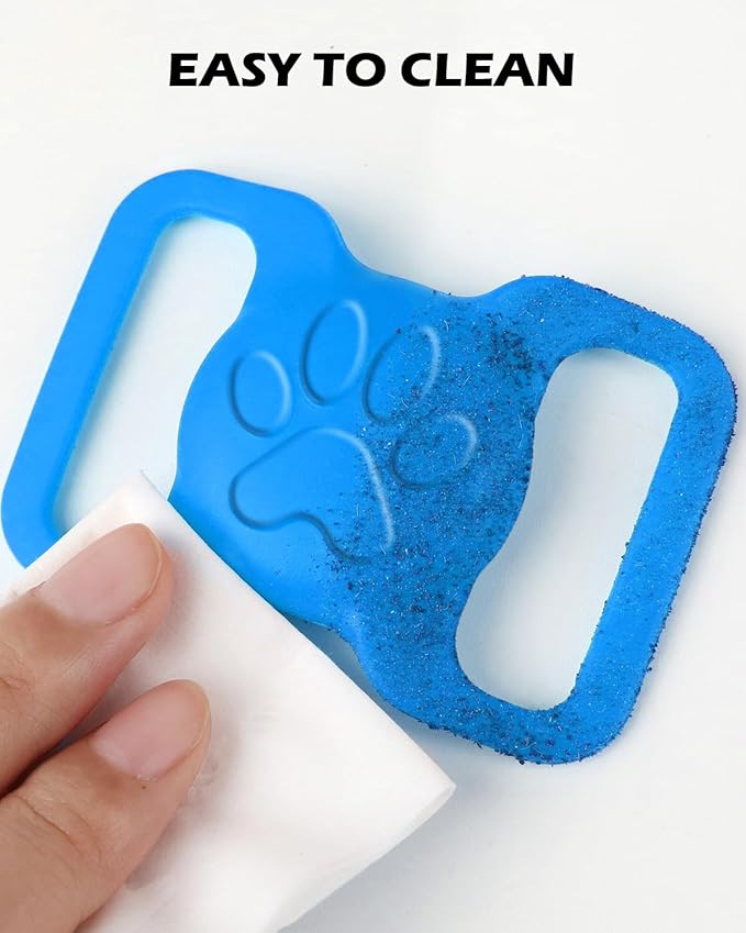 Dynmeow Dog Cat Collar Holder Compatible with Airtag, Anti-Lost Silcione Holder for 1.2 and 1.5 inch Wide Collar, Blue, L(1 Pack)