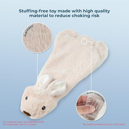 Best Pet Supplies Squeaky Dog Toys with Soft Durable Fabric for Small, Medium and Large Pets Interactive Toy for Indoor Play, Supports Active Biting and Play - Hare, Medium