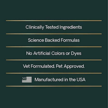 VetriScience Calm & Confident Chews, Composure Clinically Tested Calming and Anxiety Supplement for Dogs, Reduce Stress and Fear, for Thunderstorms, Fireworks and Travel, Peanut Butter, 120 Count