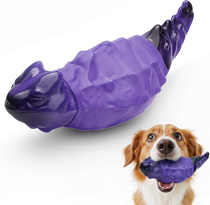 ZeLing HTL Dog Chew Toys for Aggressive Chewers, Indestructible Lizard Shape Tough Dog Toy with Natural Scents, Durable Chew Bones to Keep Large Dogs Busy, for Super Chewers 20-80Lbs - Peanuts
