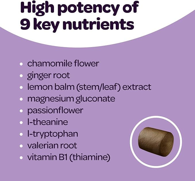 Calming Chews for Dogs | Herbal Dog Calming Chews for Anxiety from Normal and Occasional Stressors Including Separation Storms Grooming & Travel | NASC Certified & Made in The USA | 90 Count