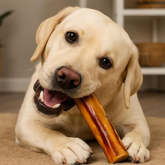 Pet Factory 100% Made in USA Beefhide 8" Rolls Dog Chew Treats - Peanut Butter Flavor, 15 Count/1 Pack