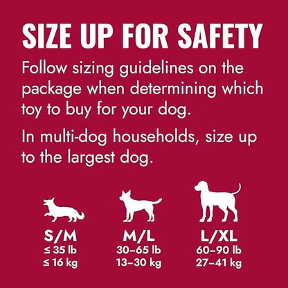 KONG Donut Dog Toy – Durable Natural Rubber Chew & Fetch Toy – Promotes Healthy Teeth & Gums, Fun Bounce & Roll, Gentle on Mouth (Medium/Large)