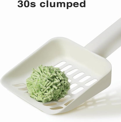 DI BI GRAMAS Cat Litter 24LB/4 Packs Dust-Free Clumping Tofu Cat Litter Quickly Absorb Odors Toilet Can Flush Into The Toilet Pure Natural tofu cat Litter (Green Tea)