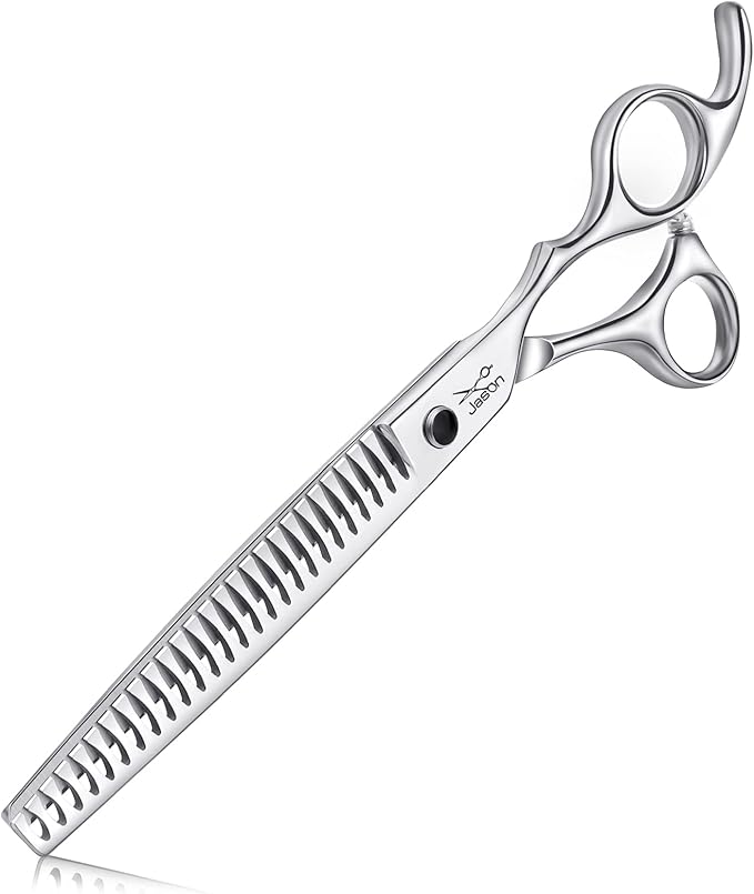 JASON 7.5" Professional Dog Grooming Chunker Scissors Japanese Stainless Steel Dog Chunker Shear for Pet Groomer Christmas Gift