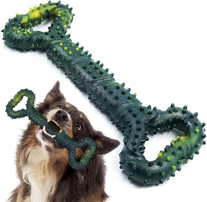 Dog Toys for Aggressive Chewers Large Dog Toys with Convex Design Natural Rubber Tug-of-war Toy for Energetic Dogs Medium Large Dogs Tooth Clean