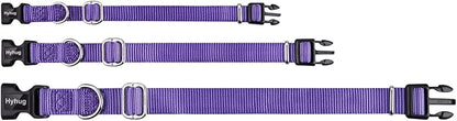 Hyhug Small Dog Collar Quick-Release Purple| Heavy-Duty Nylon Puppy Collar, Adjustable & Durable Pet Supplies for Boy & Girl Dogs (Small, Ultra Violet)