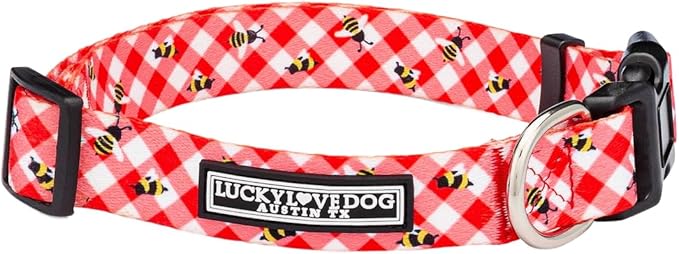 Lucky Love Dog - Adjustable Dog Collar with Easy Click Buckle for Small Ones, Durable, & Comfortable for Male & Female Dogs, Pet Collar for Puppies & Adult Dogs - Bailey, XS