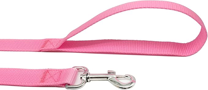 TAIAN 4 FT Strong Dog Leash, Nylon Dog Leashes for Small Medium Large Dogs Pink