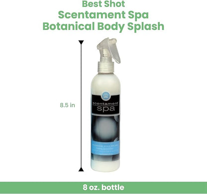Best Shot Scentament Spa Botanical Body Splash, Baby Powder, 8 oz