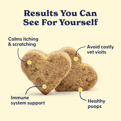 Origin Labs Belly Buddies - Probiotics for Dogs - Prebiotics & Probiotics - Supports Gut, Skin, and Immune Health - 5 Billion CFUs 7 Strain Probiotic Blend - Natural Bacon Flavor, 90 Soft Chews