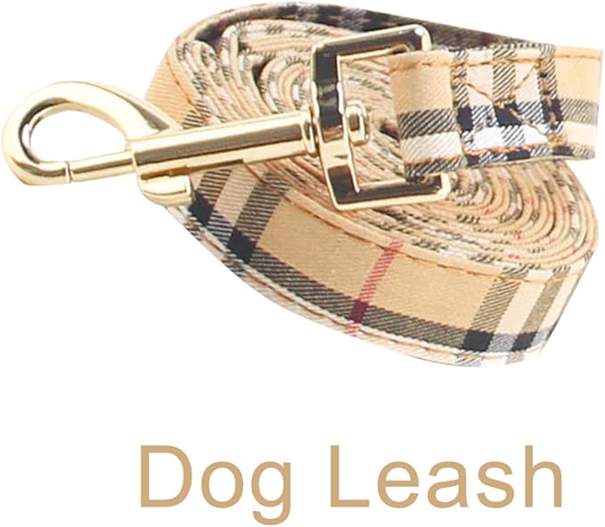 Yizepet Dog Collar and Leash with Bow Tie - Adjustable pet Collar for Dogs with Metal Buckle Collar, Stylish Pattern for Small Medium or Large Boy and Girl Dog and Cat