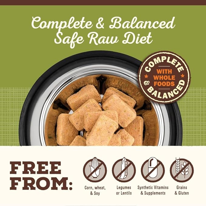 Primal Freeze Dried Raw Dog Food Nuggets, Lamb, Complete & Balanced Meal, Also Use as Topper or Treat, Premium, Healthy, Grain Free, High Protein Raw Dog Food, 30 oz