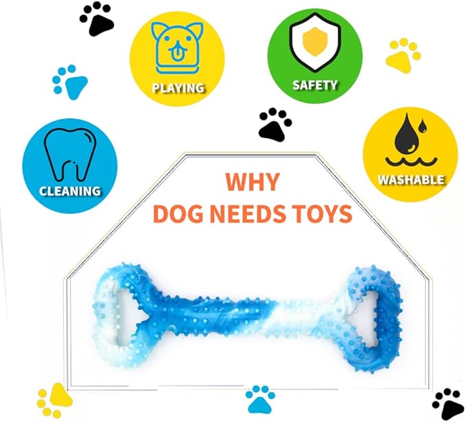 Dog Toys for Aggressive Chewers Large Dog Toys with Convex Design Natural Rubber Tug-of-war Toy for Energetic Dogs Medium Large Dogs Tooth Clean