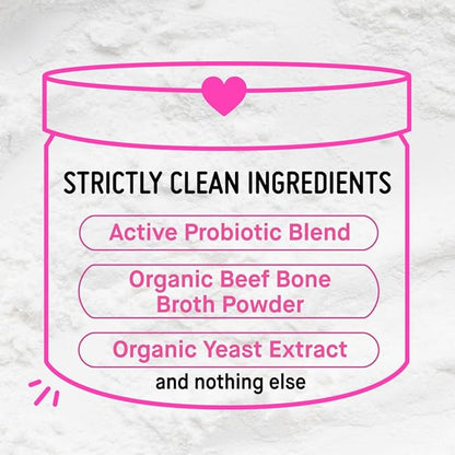 Koby Dog Probiotic Powder – Made with Clean USDA Organic Ingredients for Gut, Digestive, Skin & Immunity – Dog Food Topper - Vet Preferred Probiotics for Dogs of All Ages – 7 Billion CFUs, 60 Servings