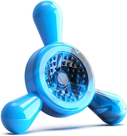 Indestructible Chew Toy for Aggressive Chewers – Tough Nylon Dog Toy for Teething Small Breeds, Durable Puppy Bone for Teeth Cleaning & Boredom Relief, Ideal Dog Birthday Gift,Sky Blue